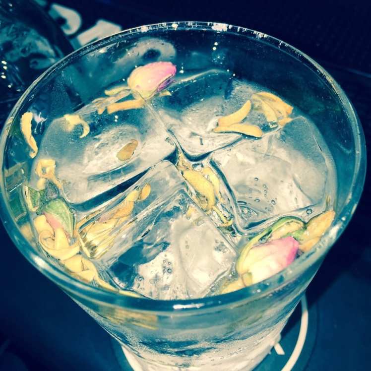 G&T with flowers
