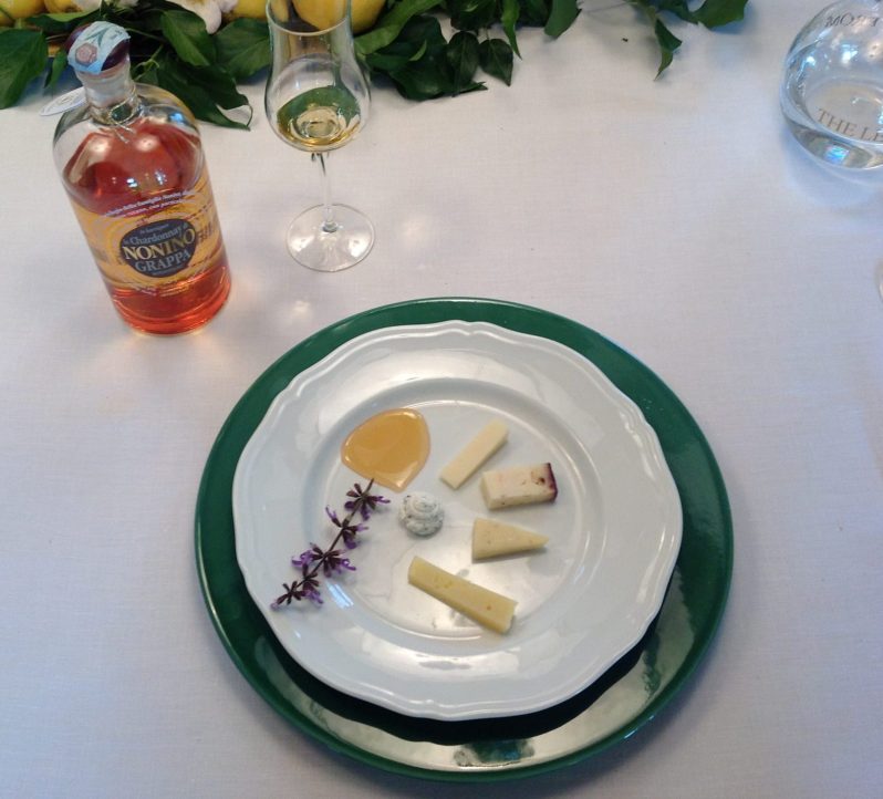 Cheese and grappa