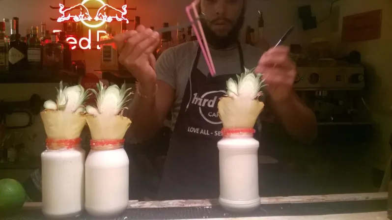 Pina coladas in Havana