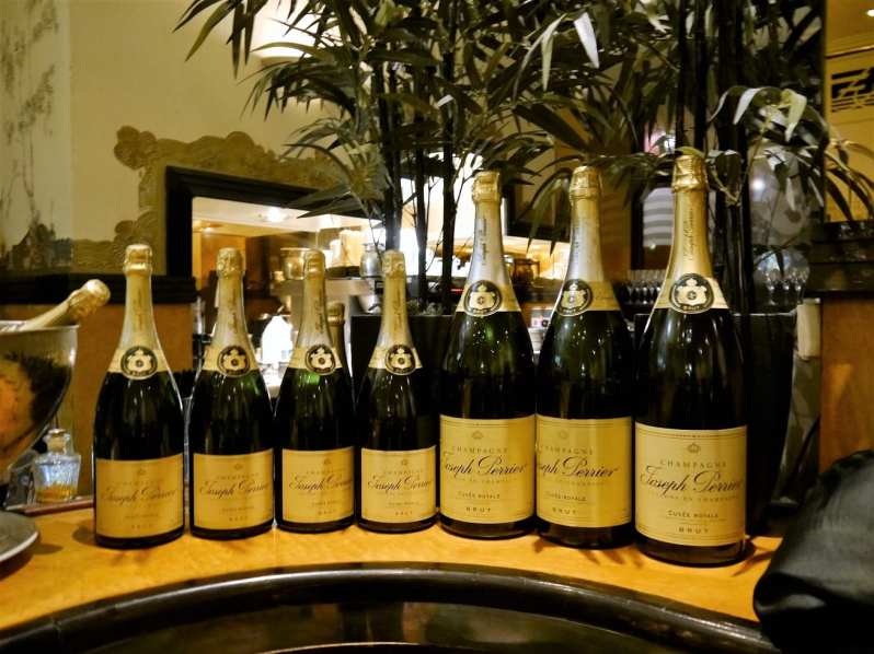 Champagne at Rogano Glasgow