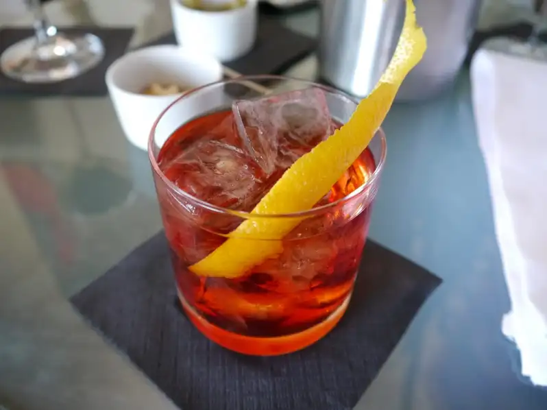 Negroni bitter cocktail