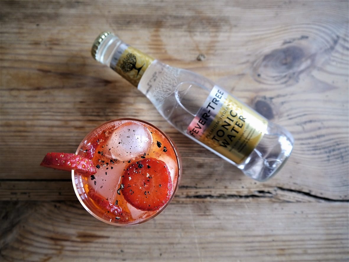 Strawberries and black pepper