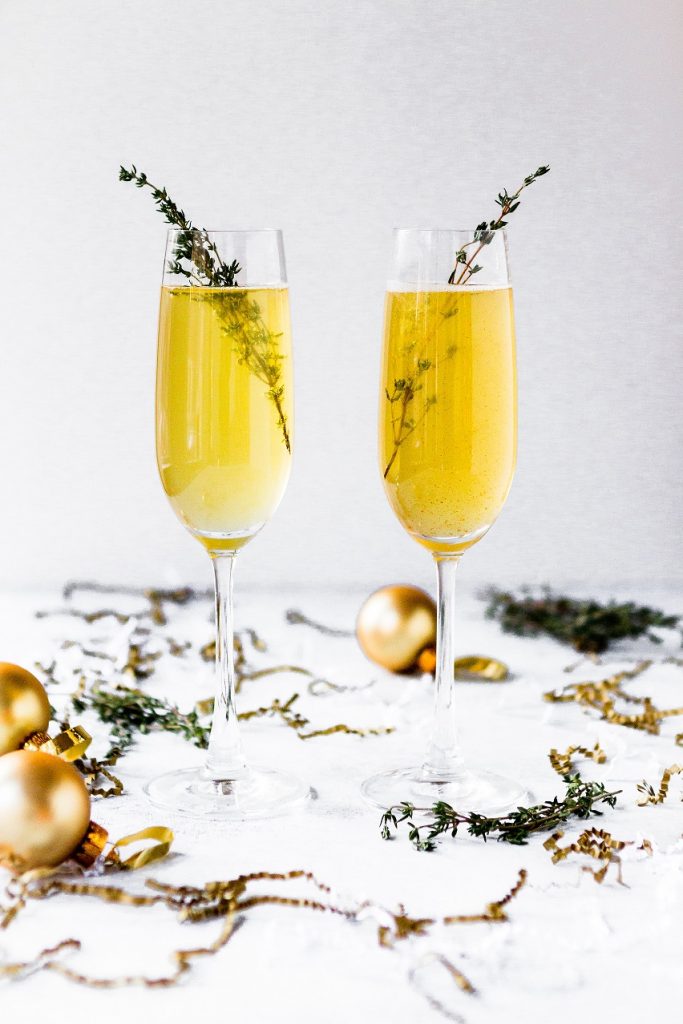 Yello champagne cocktail