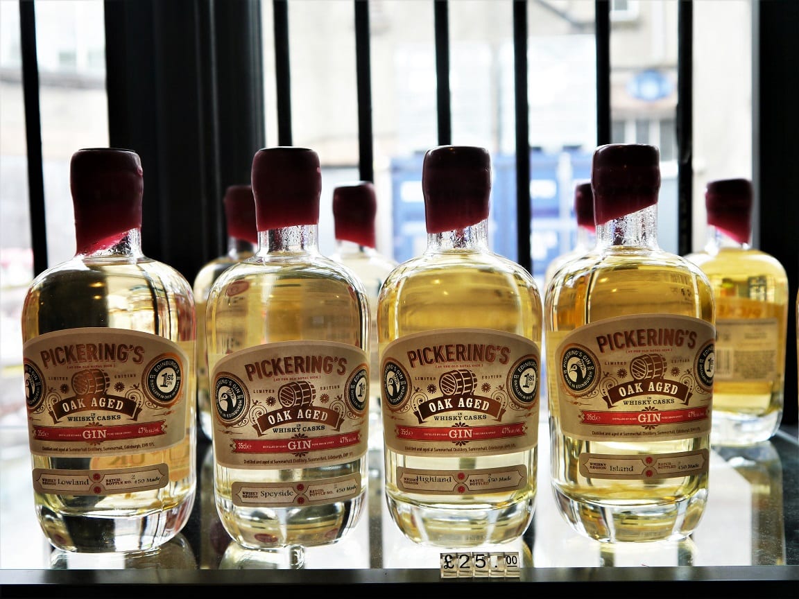 Oak aged gin