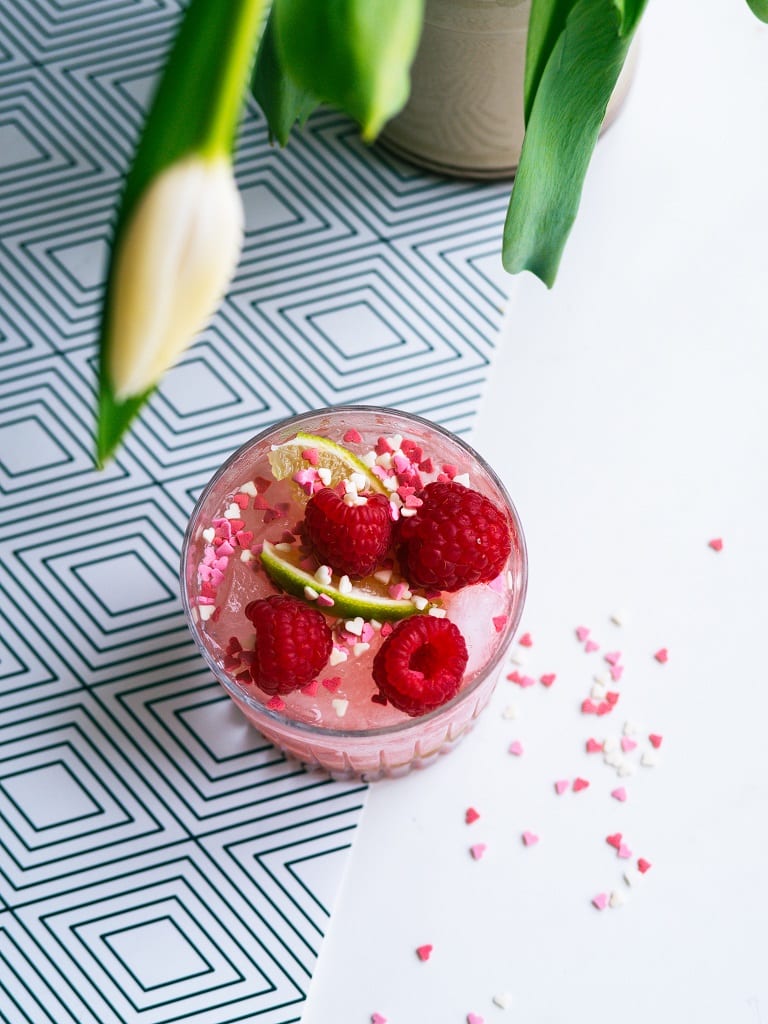 Pink cocktail