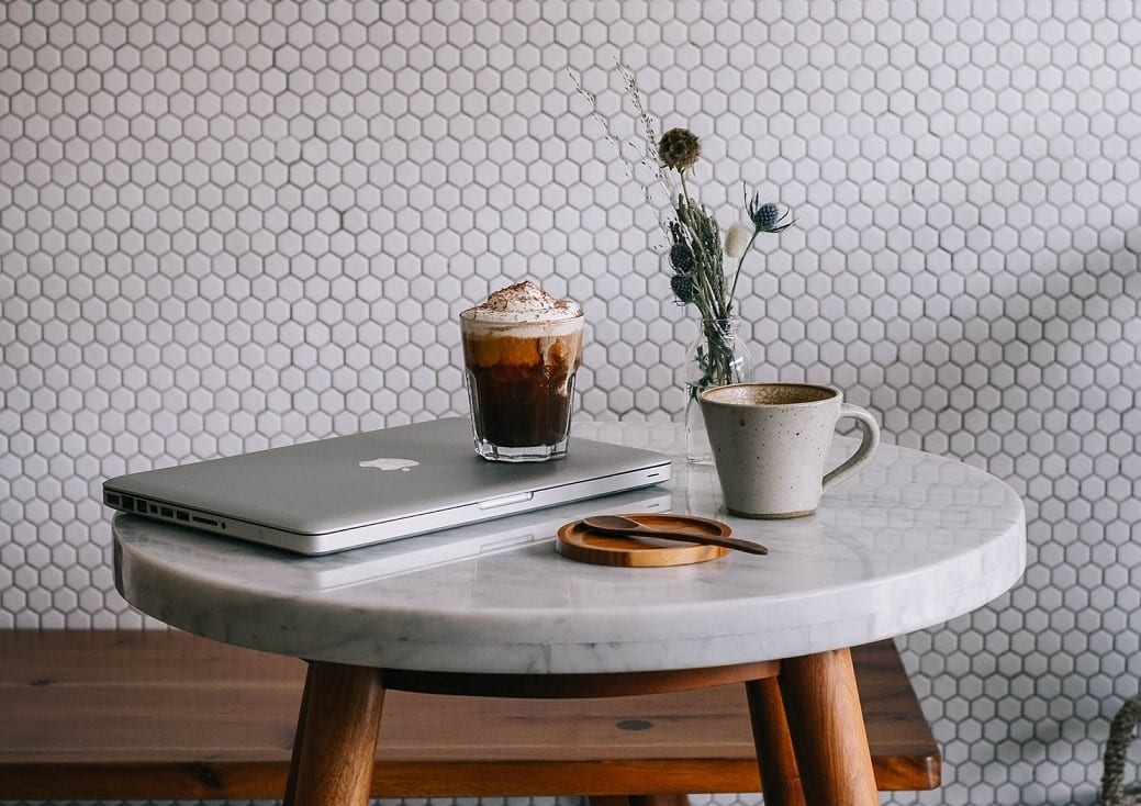 Irish cofee on the table