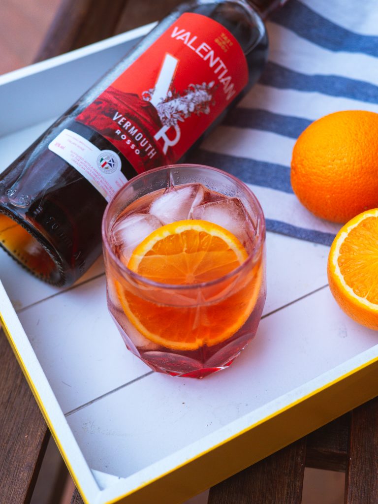 Americano cocktail with Valentian vermouth