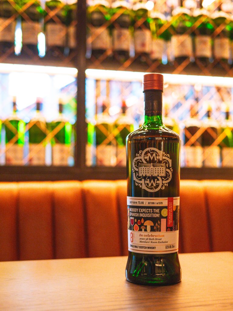 SMWS whisky bottle