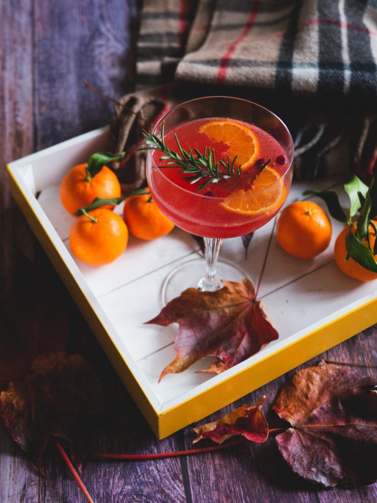 festive prosecco cocktail