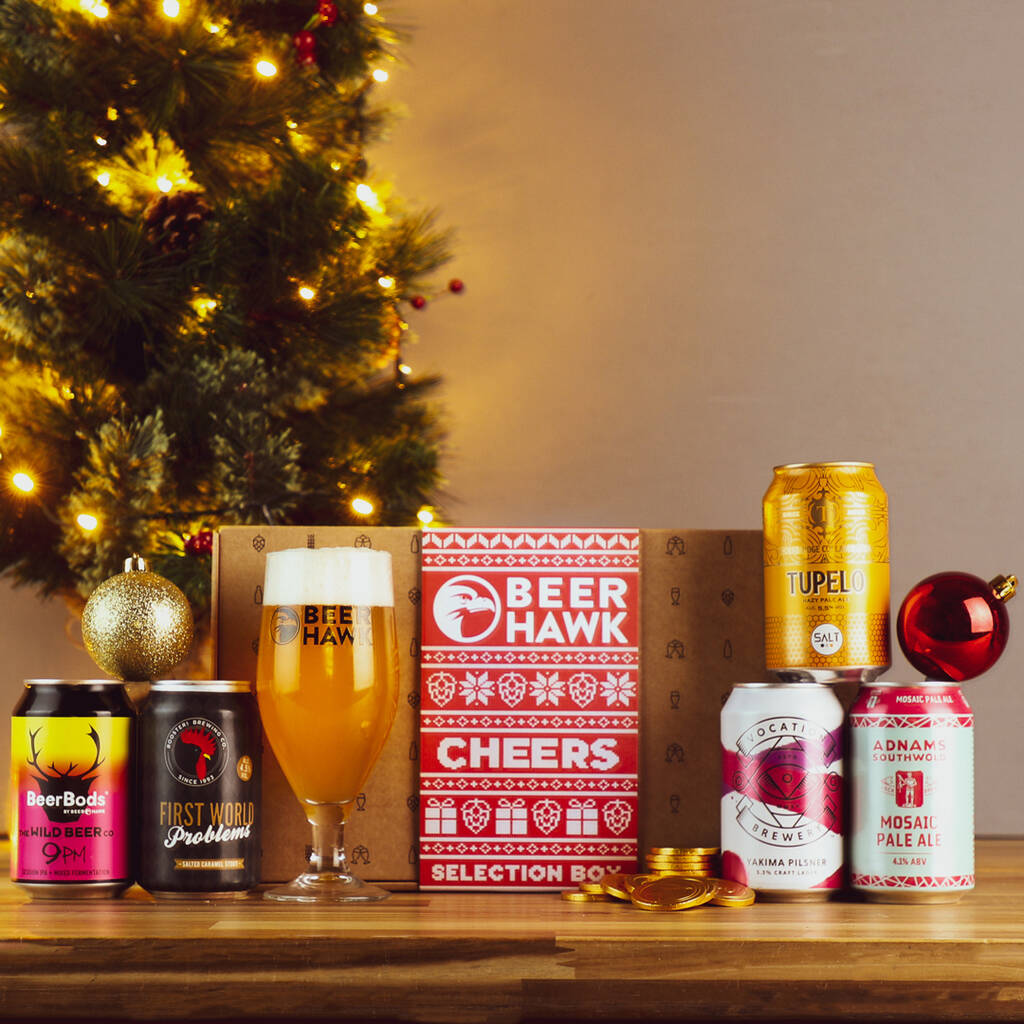 Christmas gift beer box