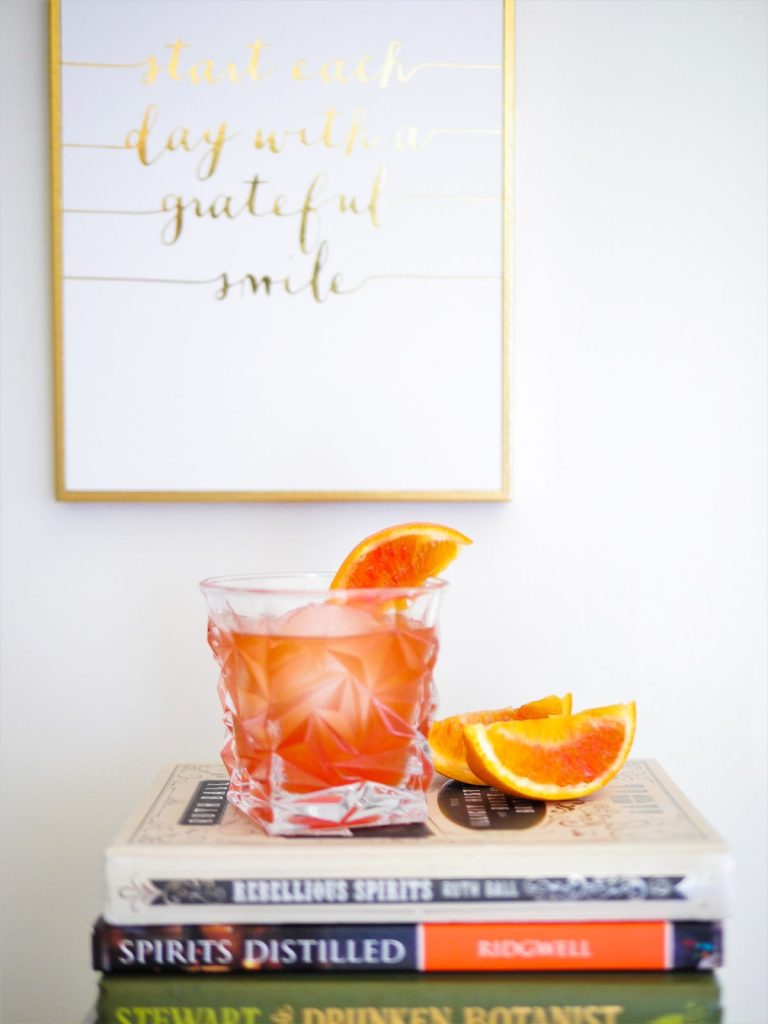 Blood orange negroni