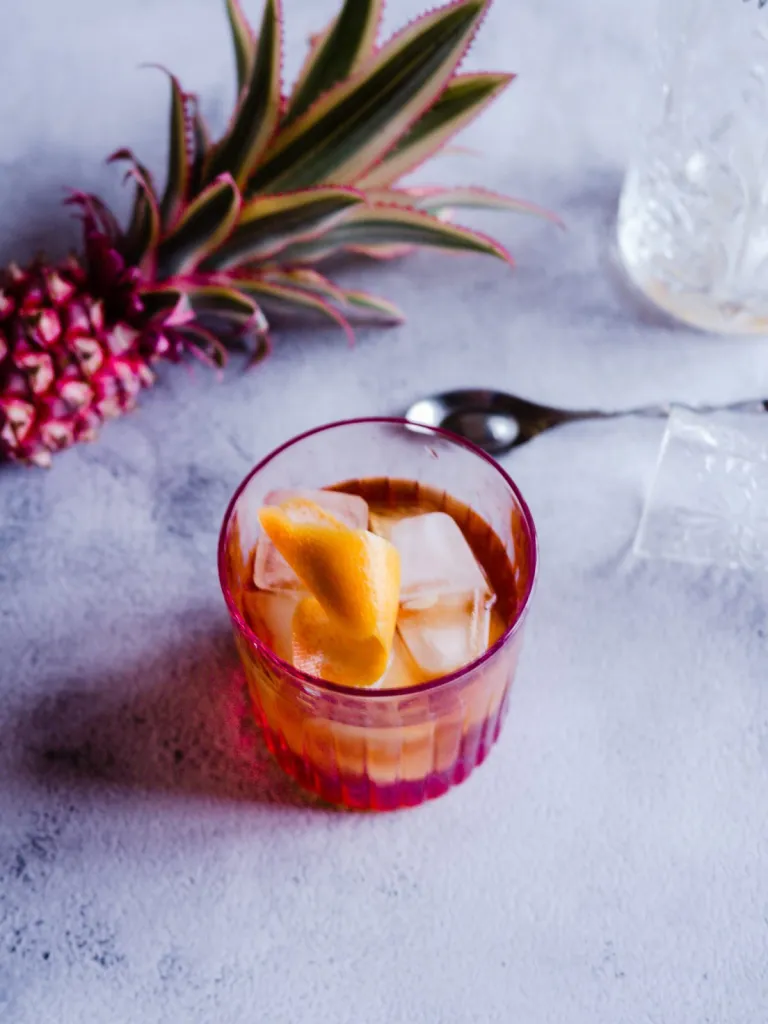 Blueberry white negroni