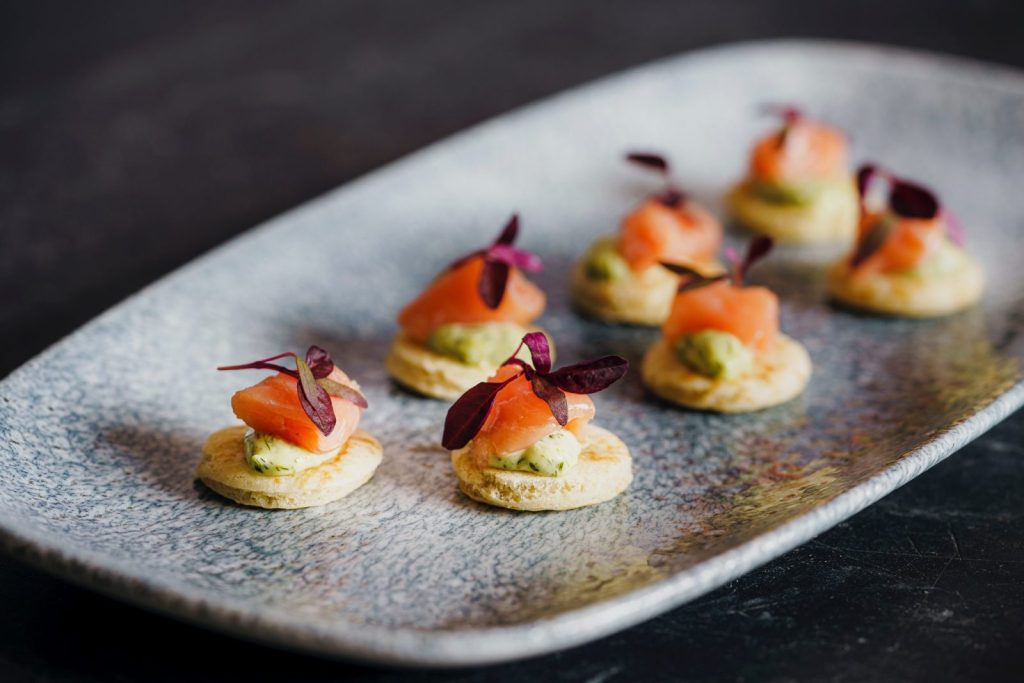 salmon canapes