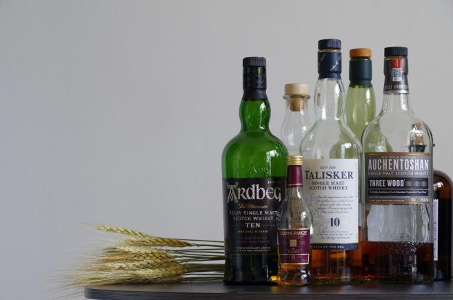 Storing whisky bottles