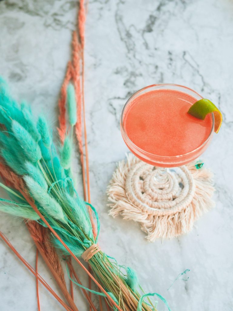 Mezcal and tequila cocktail