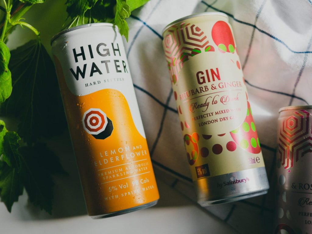 Ready-to-drink spirits in a can