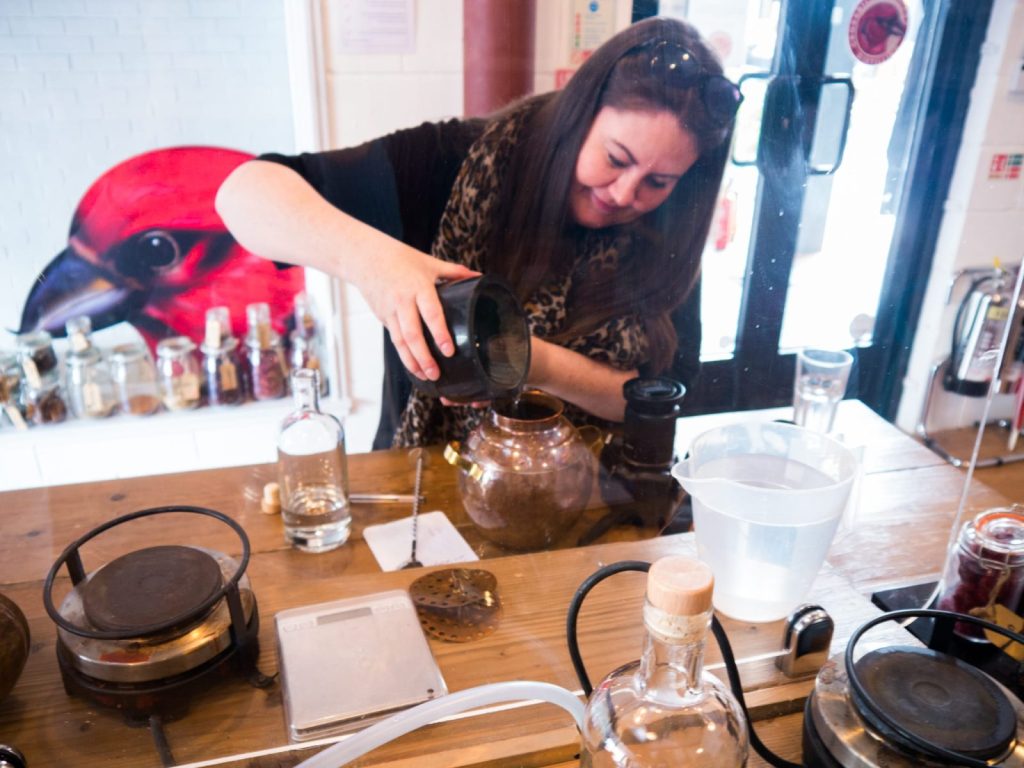 Jude making her own gin