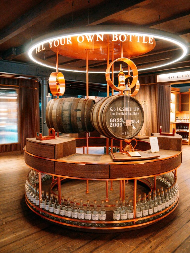 Fill your own bottle at The Glenlivet