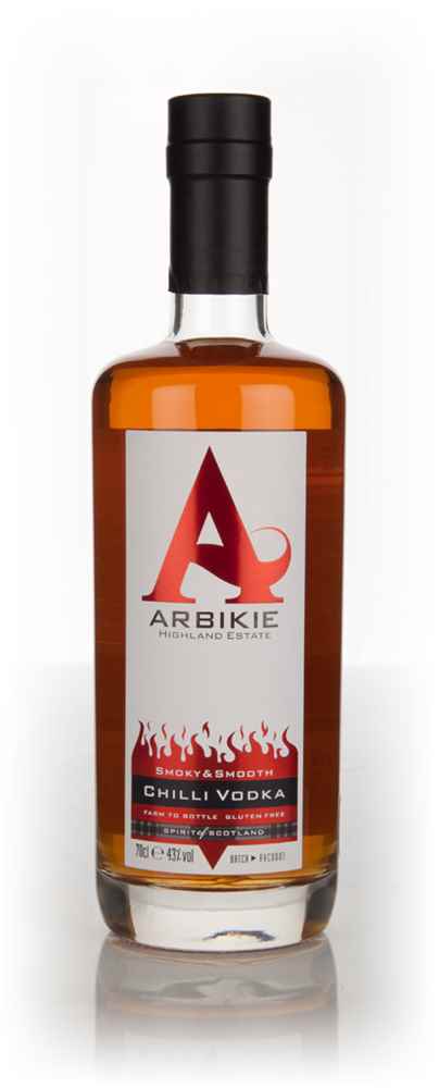 smoky and spicy bottle of vodka
