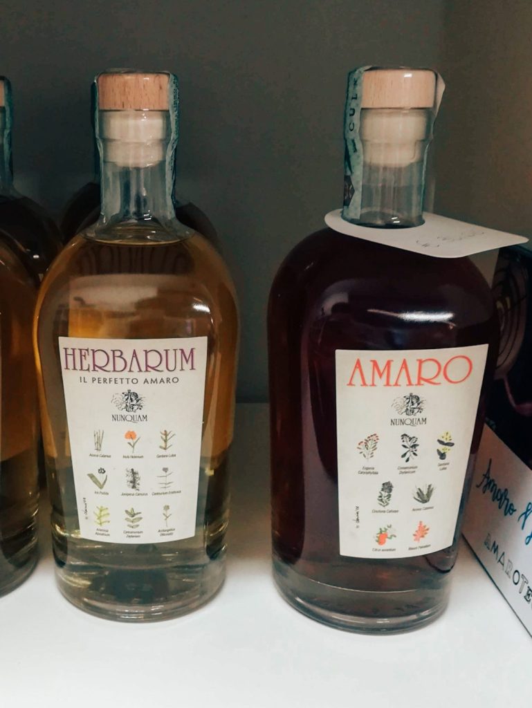 Amaro bottles