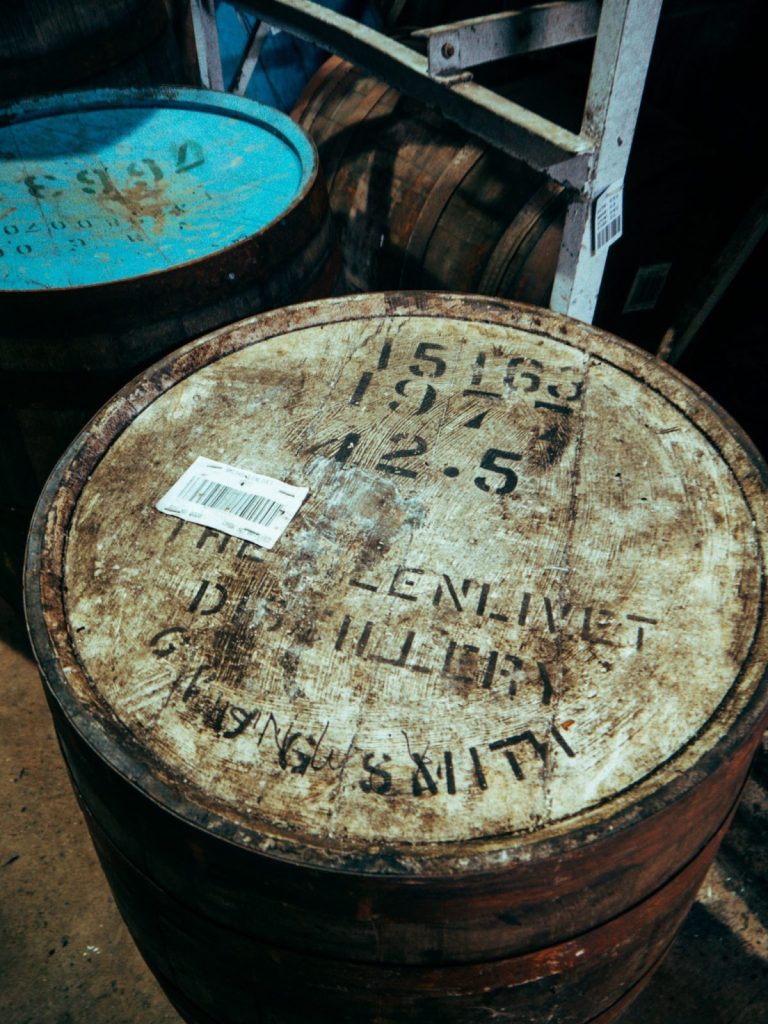 Glenlivet whisky cask