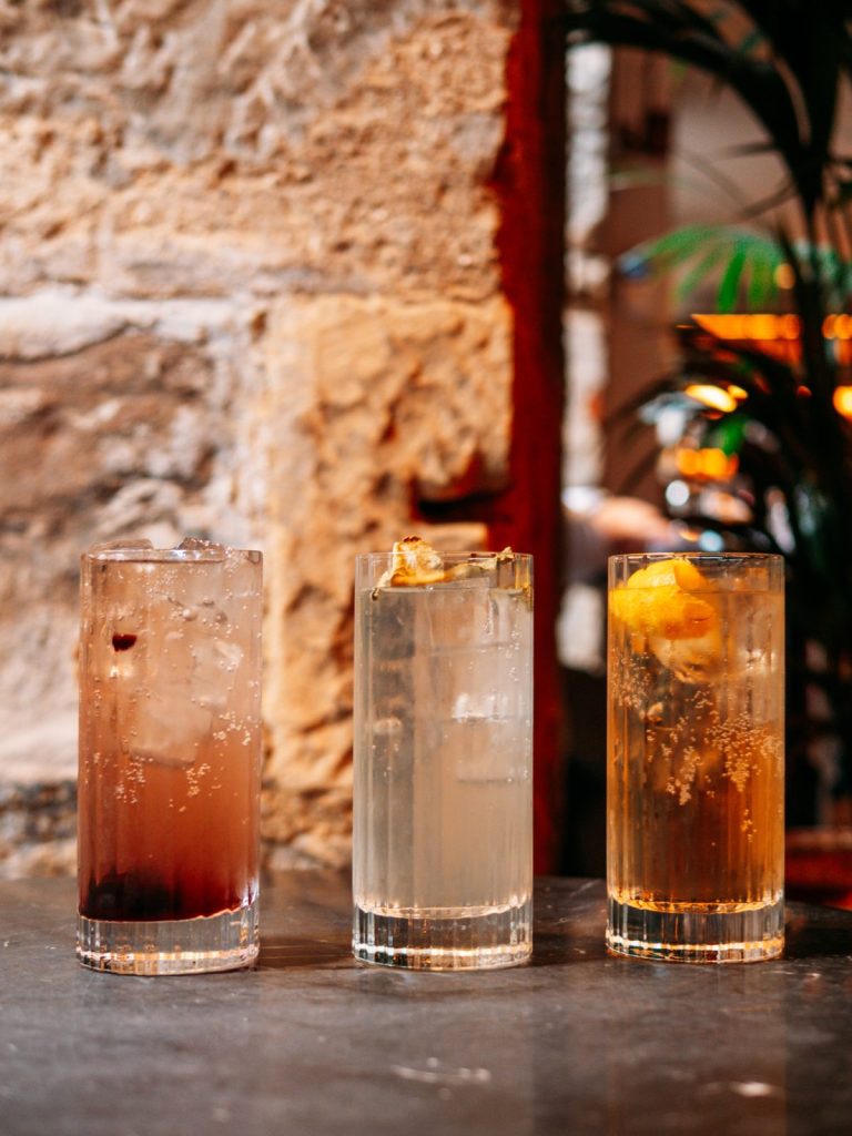 Highball whisky cocktails