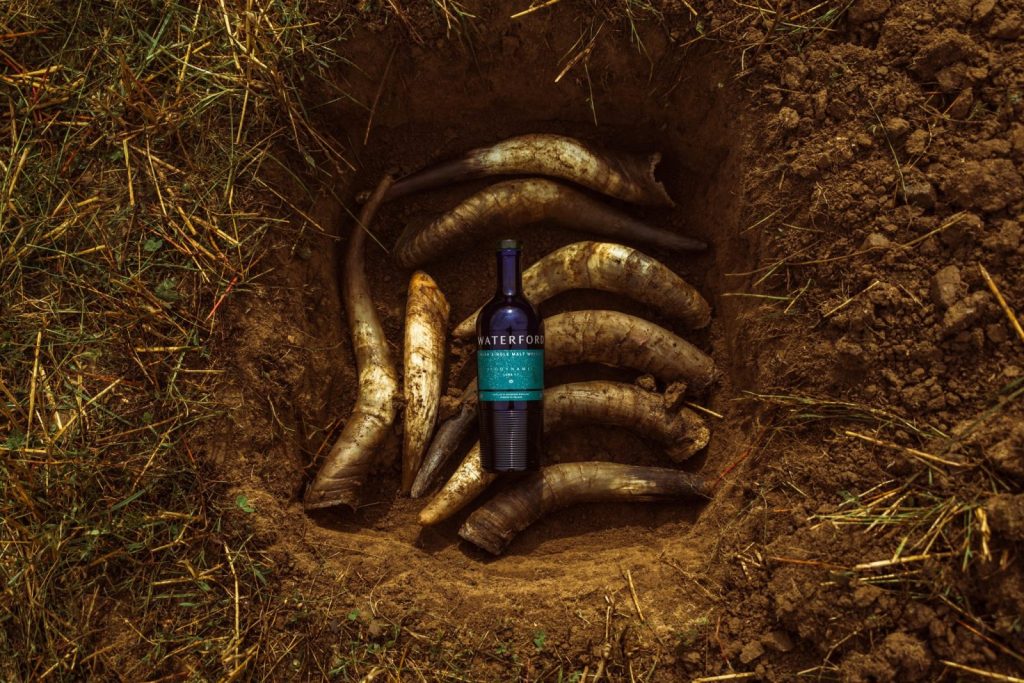 Biodynamic whisky bottle