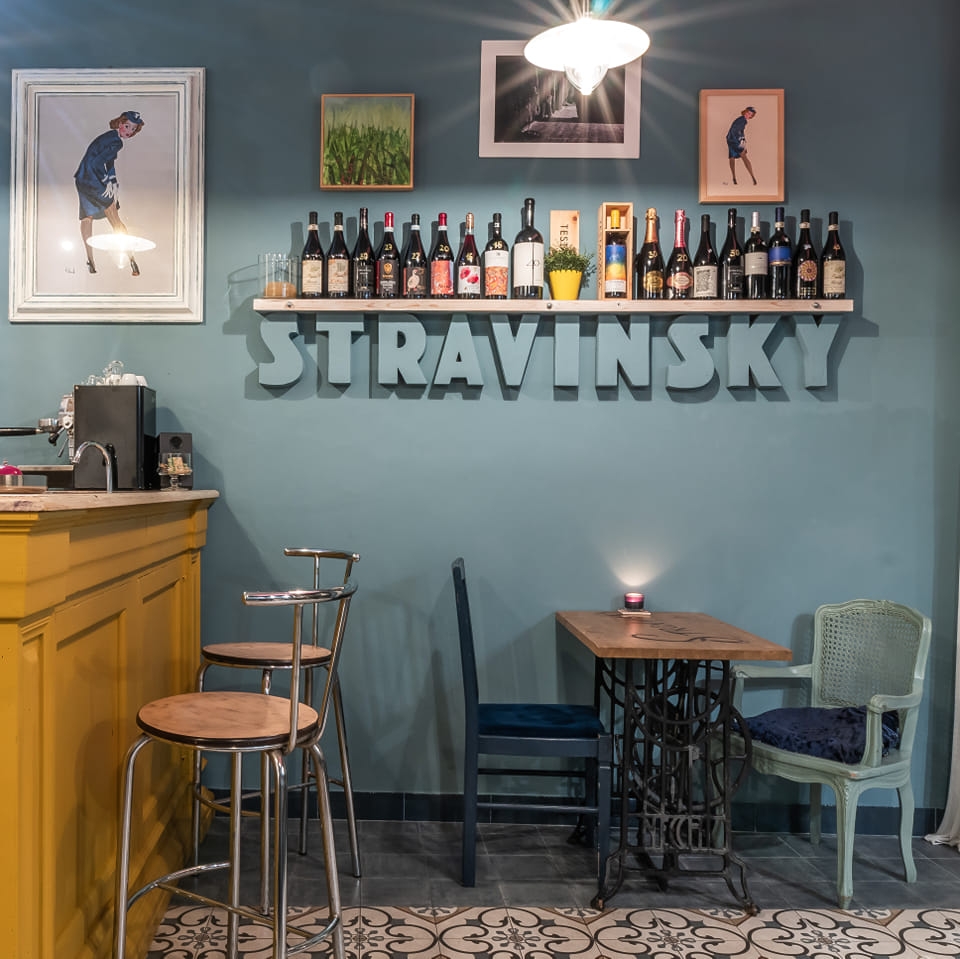 Stravinsky wine bar in Lucca