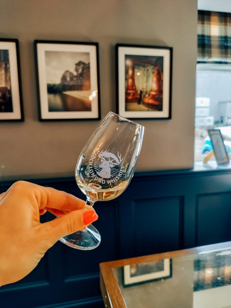Loch Lomond whisky glass