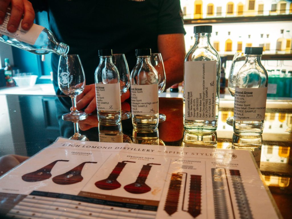 Whisky new make tasting