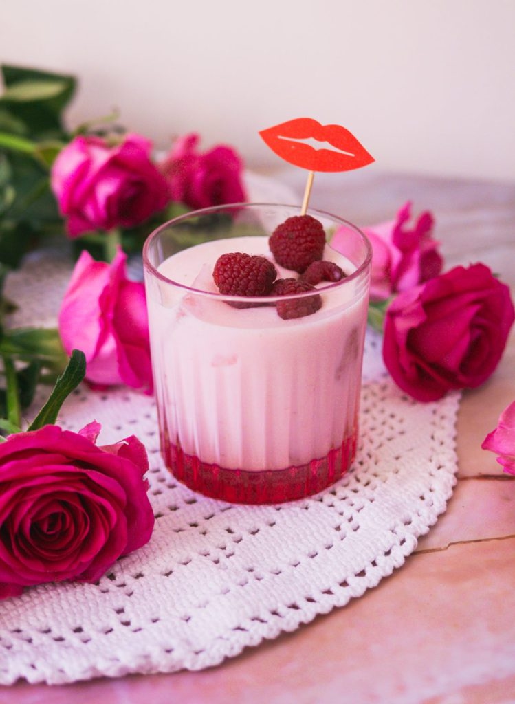 raspberry and coconut cocktail