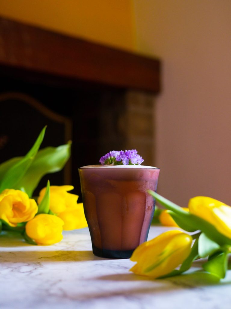 Spring sour cocktail