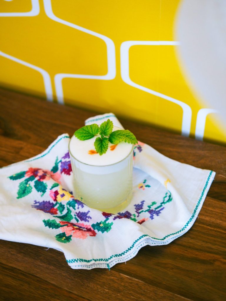 Lemon Balm Gin Sour