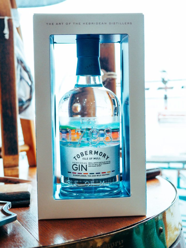 Tobermory gin from scotland