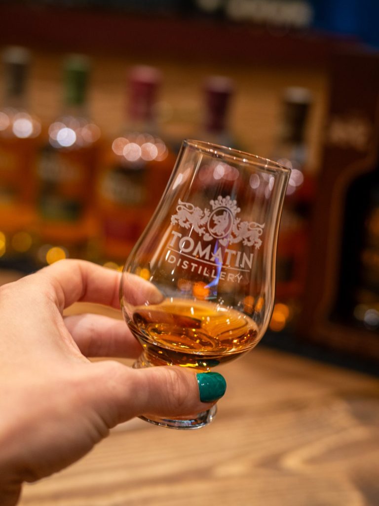 tomatin distillery glass