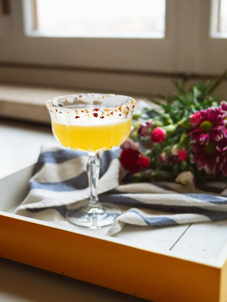 chilli rimmed glass