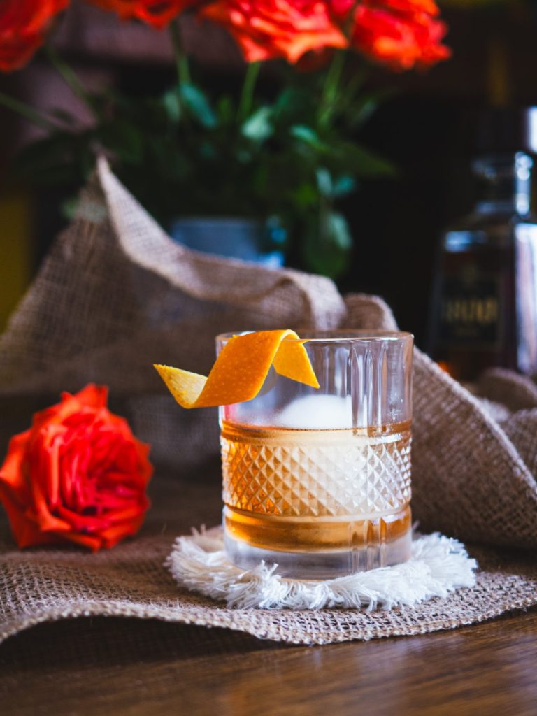 Anejo old fashioned cocktail recipe created by woman