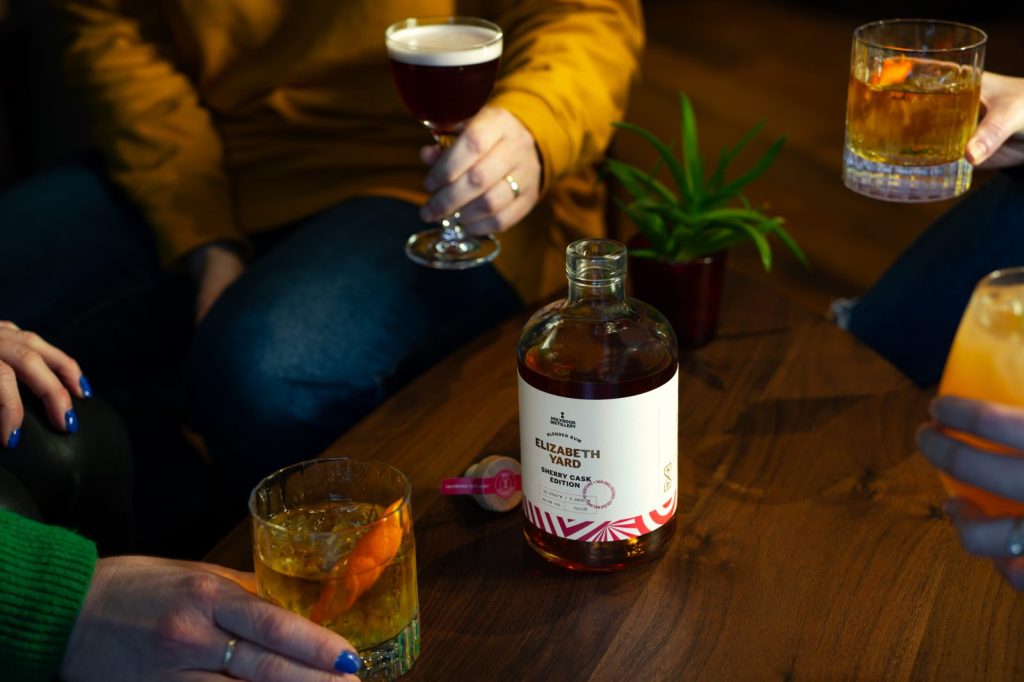 Elizabeth Yard sherry cask edition rum bottle