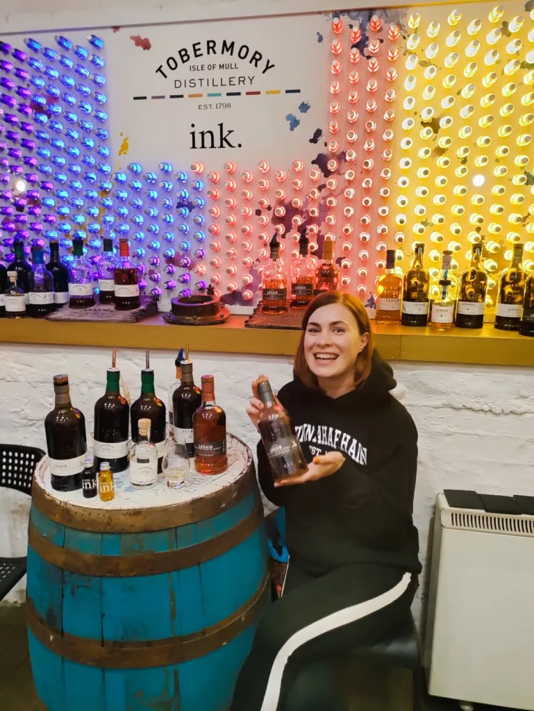 Inka at Tobermory distillery tasting