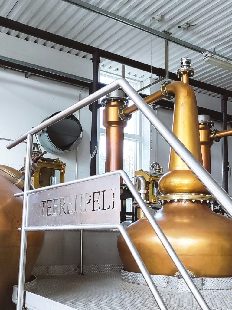 Finnish whisky distillery still room