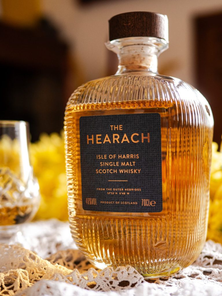 The Hearach single malt bottle from Isle of Harris