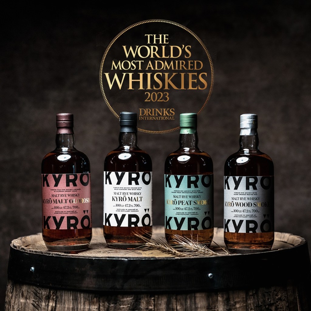 Kyro Finnish rye whisky range