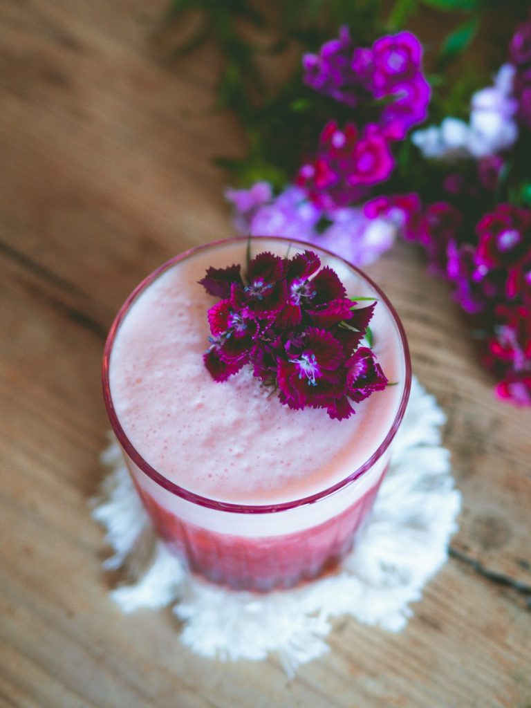 summer cocktail with bourbon