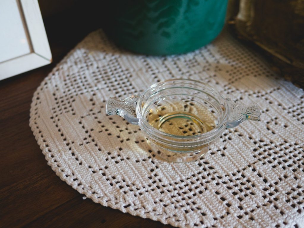quaich glass with whisky