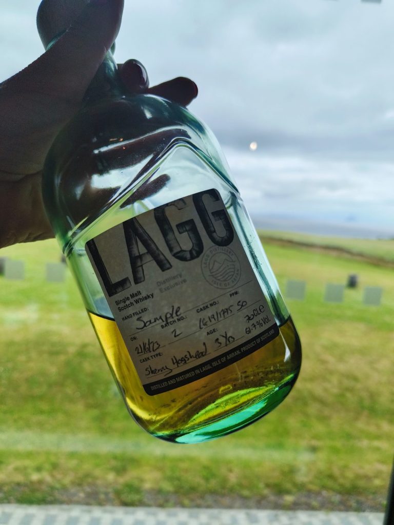 Lagg whisky sample