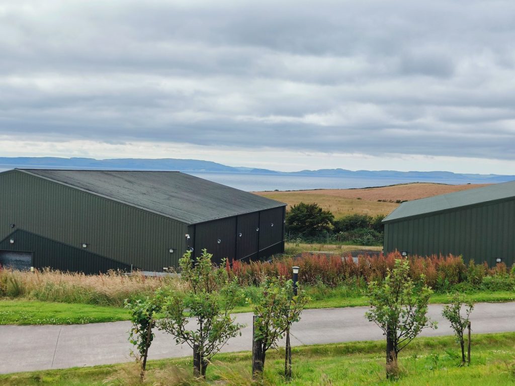Distillery warehouses by the sea