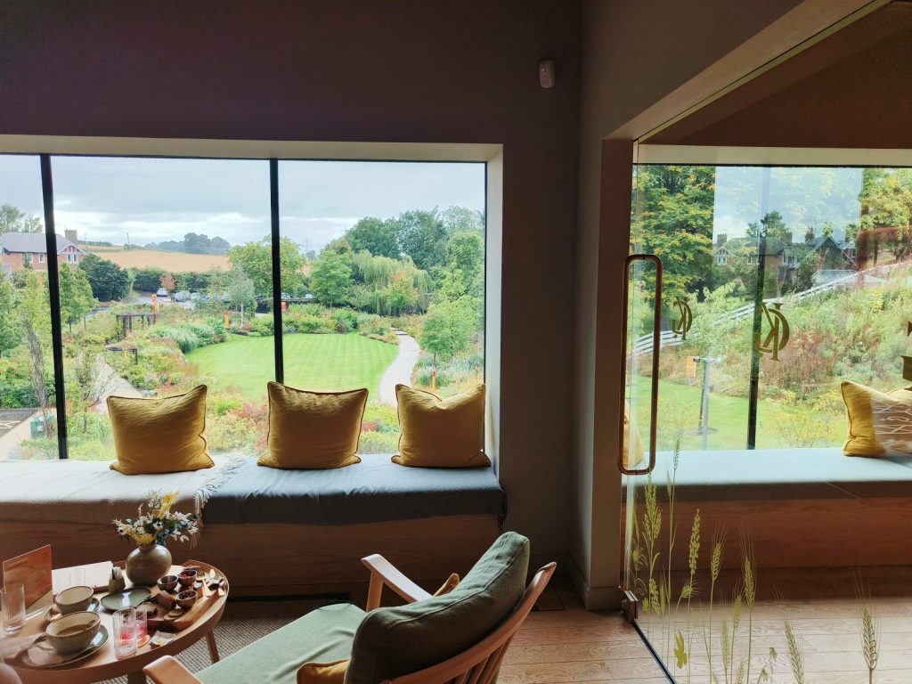 Lowland Bar with garden view