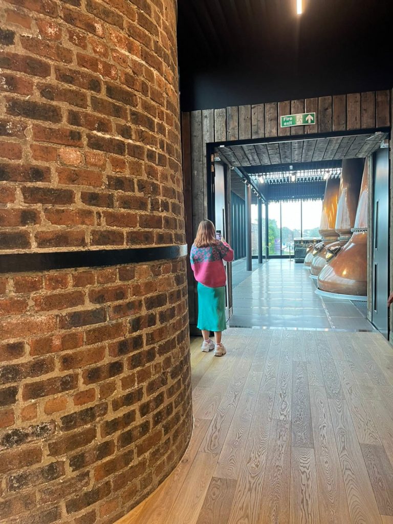 Girl taking photos of stills