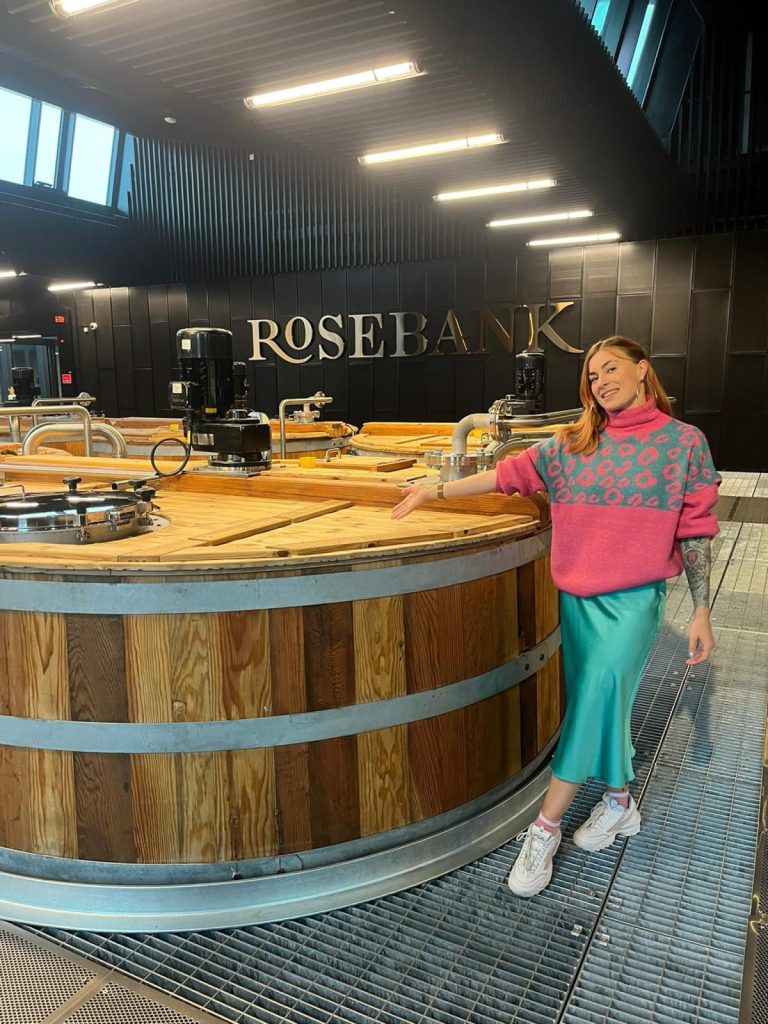 Inka Larissa at Rosebank distillery