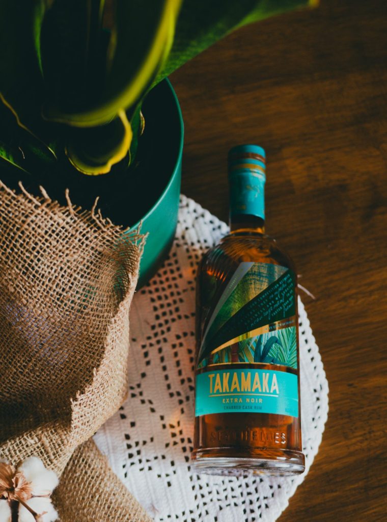 Takamaka Extra Noir rum bottle